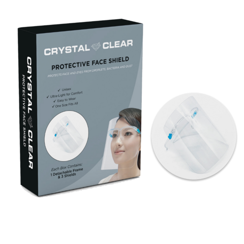Crystal Clear Protective Face Shield